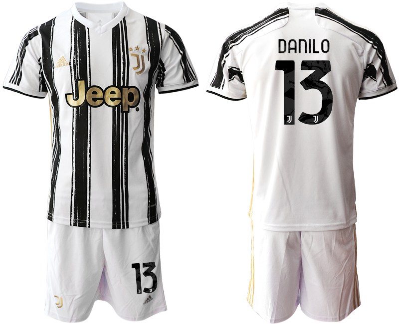 Men 2020-2021 club Juventus home #13 white black Soccer Jerseys->juventus jersey->Soccer Club Jersey